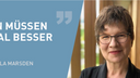 Frauen müssen fünfmal besser sein. Zitat Prof. Dr. Nicola Marsden