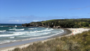 Ausblick auf den Strand und das Meer Australiens