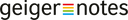 geiger notes Logo