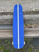 A picture of a longboard which was designed by HHN in collaboration the brand Pogo Boards