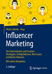 Cover Influencer Marketing 3. Auflage 2025 Herausgeberin Marlis Jahnke