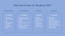Studienverlauf WI