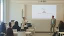 Eine Präsentation beim Innovations-Hackathon