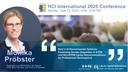 HCII 2025 picture of Monika Pröbster at the conference