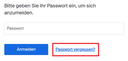 Button Passwort vergessen