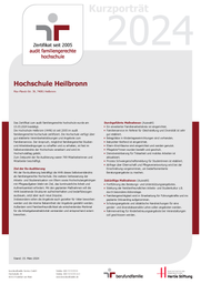 Das Bild zeigt das Kurzporträt zum Audit familiengerechte Hochschule.