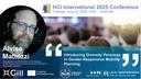 HCII 2025 picture of Alvise Mattozzi at the conference