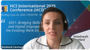 HCII 2025 picture of Mothahreh Zarefard at the conference