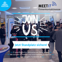Firmenkontaktmesse MeetIT Ausstellerfläche am TechCampus