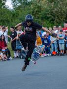 A picture of David Buchmann performing "Longboard Dancing & Freestyle" by Philipp Rathmann