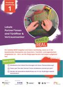 Titelseite der Publikation „Handlungsempfehlungen aus dem Projekt MAKEitREAL – mobiler Makerspace für Mädchen mit Migrationshintergrund“ des Lab für Sozioinformatik der Hochschule Heilbronn.